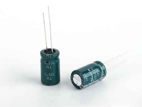 Production of high-frequency low-impedance electrolytic capacitors